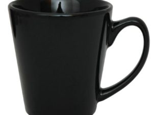 Coffee Mug Ceramic Conical Black-0