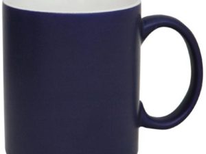 Coffee Mug Ceramic Matt Dark Blue Matrix