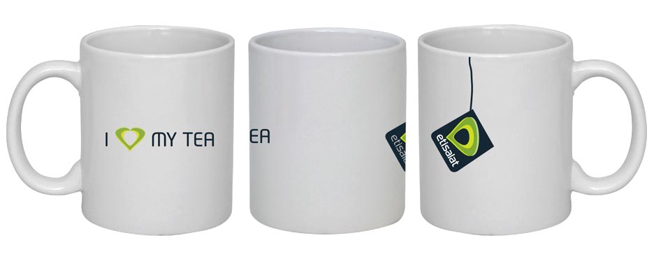 Ceramic Mug White Color with Logo Printing