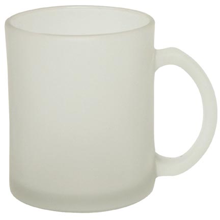 Frosted Glass Mug White Semi Transparent with Logo Printing-224