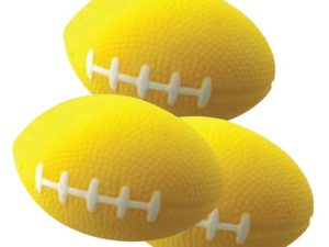 PU Stress Ball - Rugby Shape Yellow-0