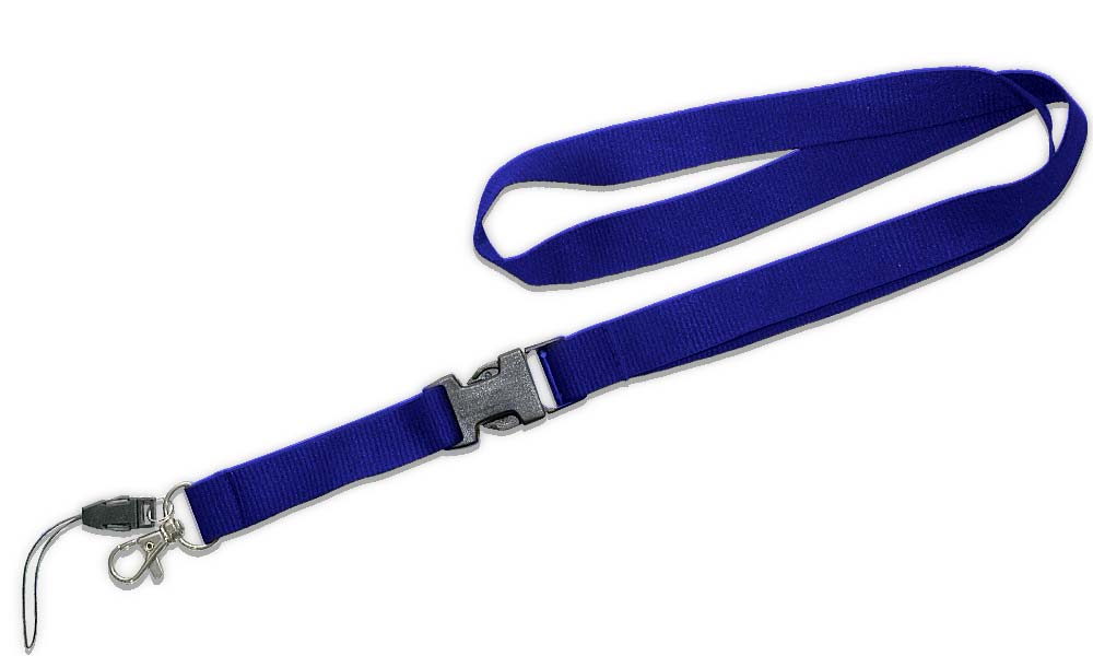 Lanyard With Detachable Buckle Royal Blue