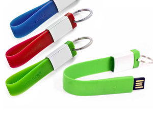 Silicone Rubber Keyring with USB