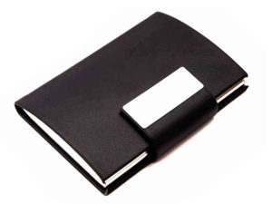 Business Card Holder with Metal Engravable