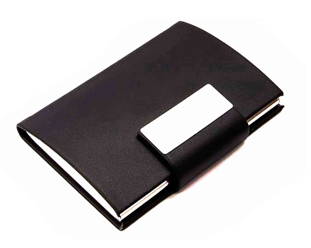 Business Card Holder with Metal Engravable
