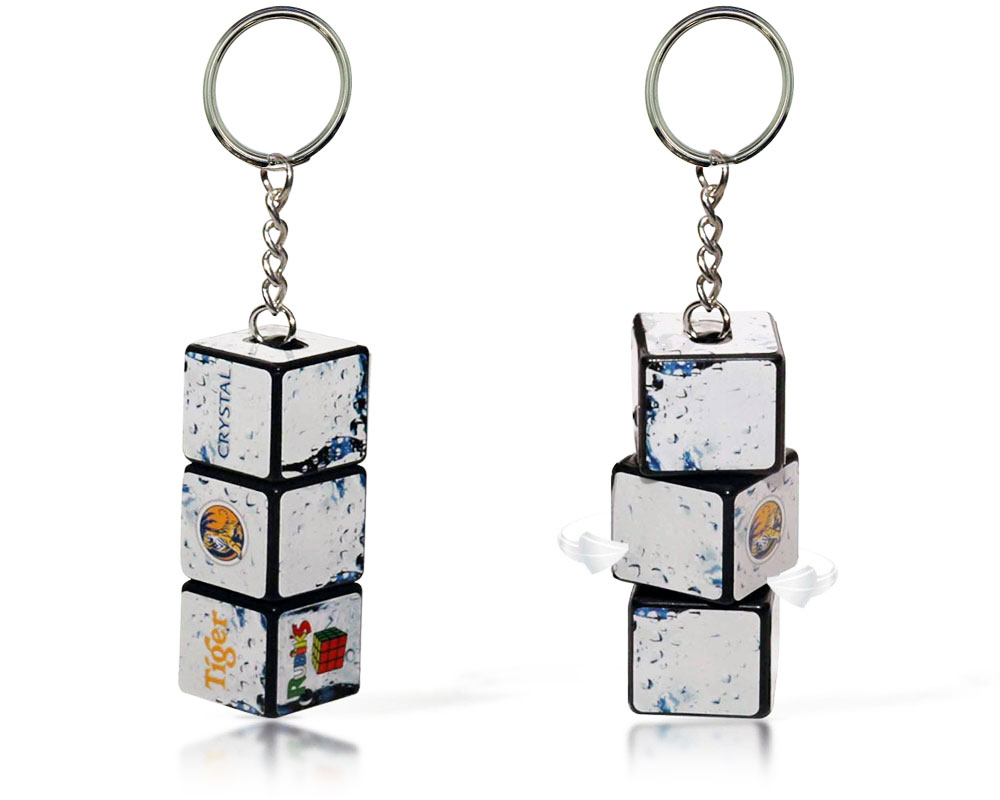 Rubik's Cube Keyring with Full Color Printing