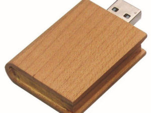 Book shape wooden USB Flash Drive-0