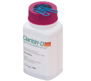 Claritin bottle paper clip dispenser-0