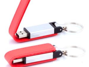 Leather Cover Metal USB Flash Drive-0