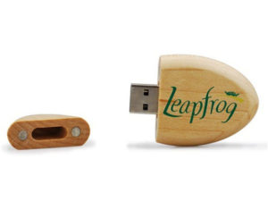 Oval Shape Wooden USB Flash Drive-0