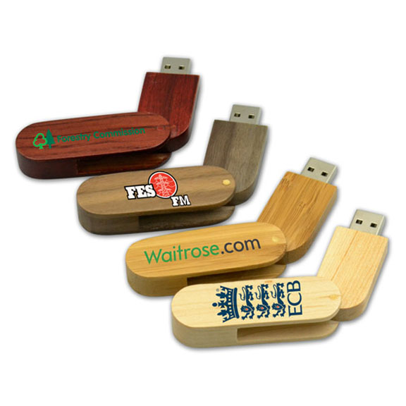 Wooden Twisted USB Flash Drive-333