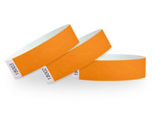 Tyvek Wristband Orange