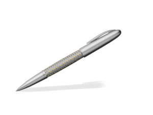 Porsche Design TecFlex Rollerball Pen Steel Gold-0