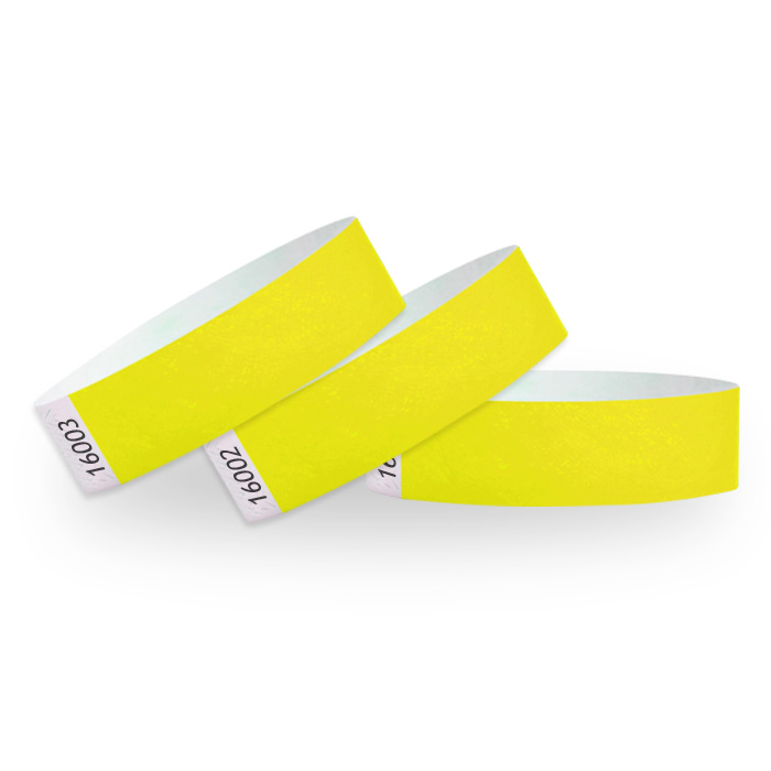 Tyvek Wristband Yellow