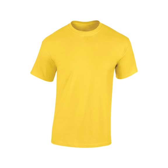Round Neck T-Shirt-Yellow