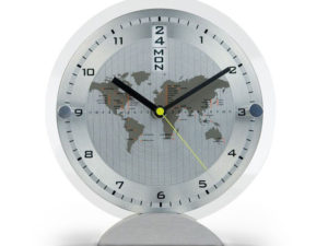 World Time Desk Clock Sliver
