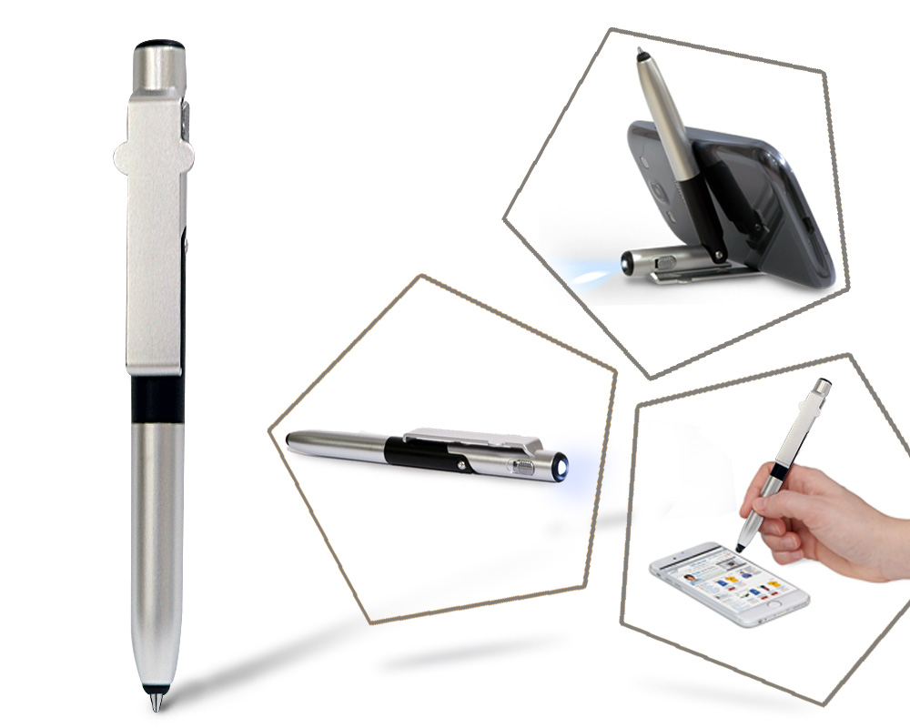 Stylus Pen with Phone Stand & LED Light