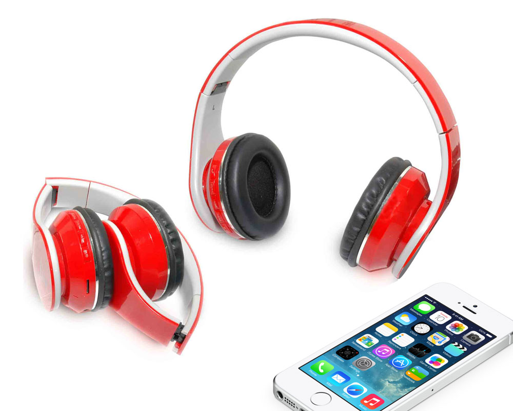 Mobile Headphone Red Color with Stereo Sound