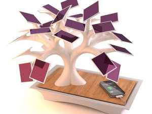 Electree solar charger Tree Shape with 27 Solar Panel leaves