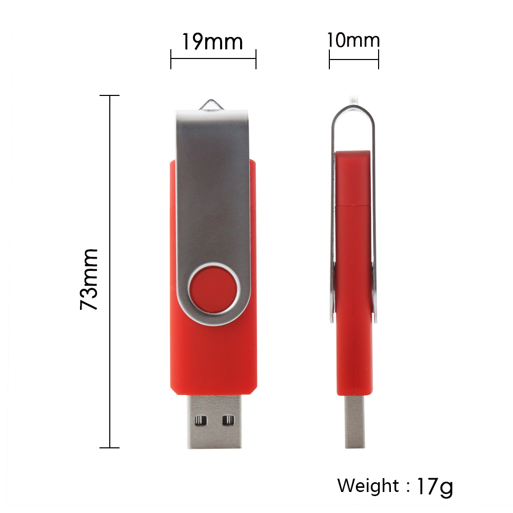 Rotatable USB Flash Drive with Logo Printing